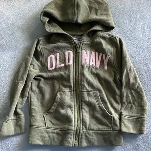 Old navy green zip up hoodie